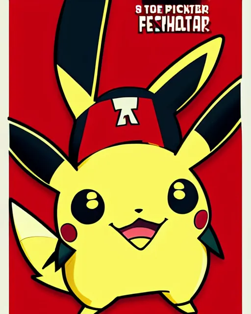 Prompt: an advertising poster of a pokemon trainer with pikachu in the style of the spanish bullfighting posters