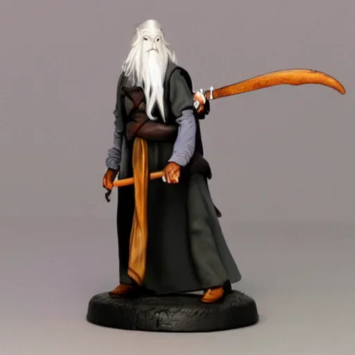 Image similar to 2 tone creepy gandalf