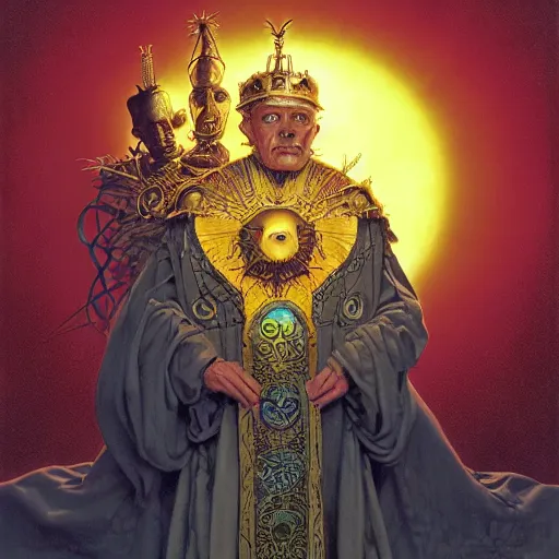 Image similar to The Sun King, by James C. Christensen and Wojciech Siudmak