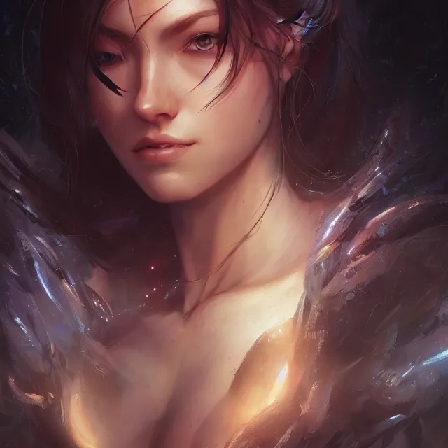 Image similar to illustration of a woman her eyes are focused, hypnotized, by artgerm and wlop and greg rutkowski, trance, hypnotic, digital art, extreme detail, realistic lighting, cinematic composition, concept art, sharp focus, colorful, photorealistic eyes, 8 k