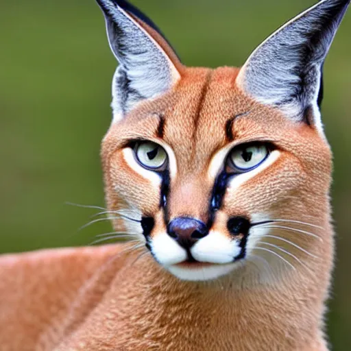 Image similar to high quality closeup shot of a caracal