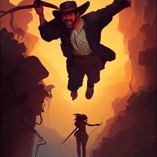 Image similar to hero world raiders of the lost ark 1 9 8 1, behance hd by jesper ejsing, by rhads, makoto shinkai and lois van baarle, ilya kuvshinov, rossdraws global illumination