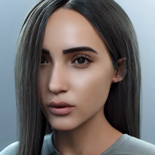 Prompt: “These 3D portraits are unbelievably incerdibly realistic. unreal engine 5. RTX. ray tracing. nvidia hairworks. portrait of beautiful girl with futuristic. very high detailed. By Charli Amani. ultra by Vishwesh Taskar