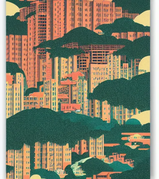 Image similar to vertical landscape by sachin teng, hasui kawase