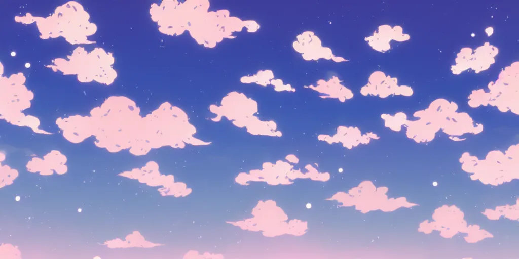 Image similar to A background for an anime-themed social media profile sky bright clouds bloom effect from Skyrim blender studio ghibli clouds