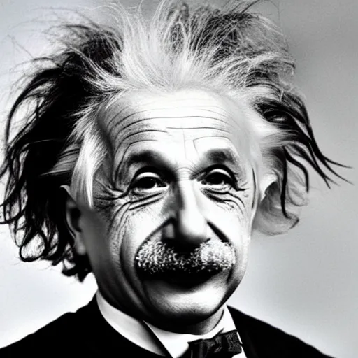 Prompt: einstein in the year 2 0 5 0, photograph