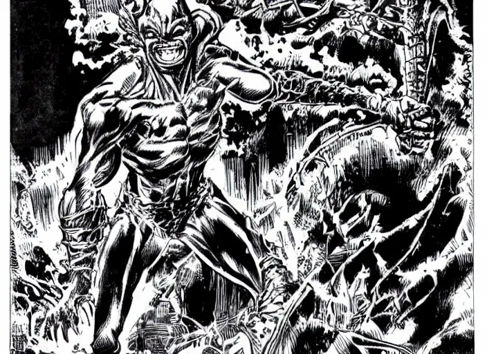 Image similar to green goblin illustration by mike ploog