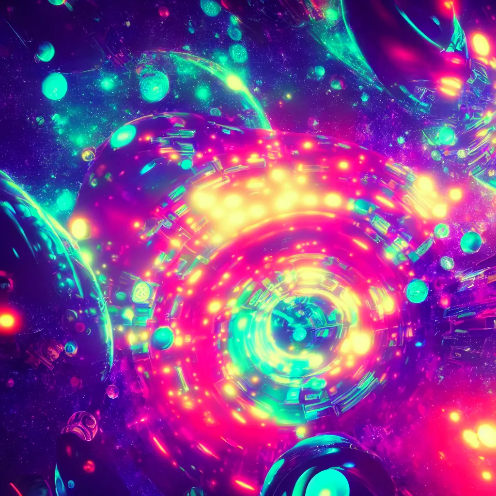 Image similar to colorful magic singularity in space, psydelic, ultra detailed, octane render, 8 k