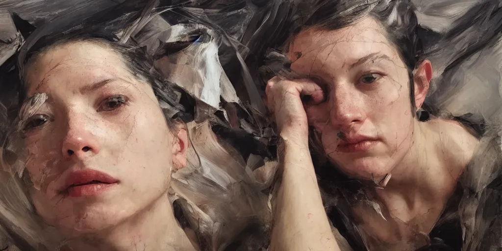 Prompt: highly detailed photography of jinx, big rocks, sharp focus, dramatic scene, aesthetic, dynamic lighting, elegant, harmony, masterpiece, by jenny saville, by ben aronson, by james jean, by roberto ferri, by jeremy mann, by lucian freud, by kent williams, high quality