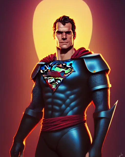 Prompt: portrait, henry cavill as a paladin, bright backlit, key lighting, smooth, gaudy colors, maya render, octane render aesthetic, lol matte painting concept art, official fanart behance hd artstation by jesper ejsing, by rhads and makoto shinkai and lois van baarle and ilya kuvshinov and rossdraws