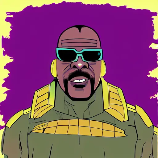 Image similar to stevie wonder as thanos, random artstyle