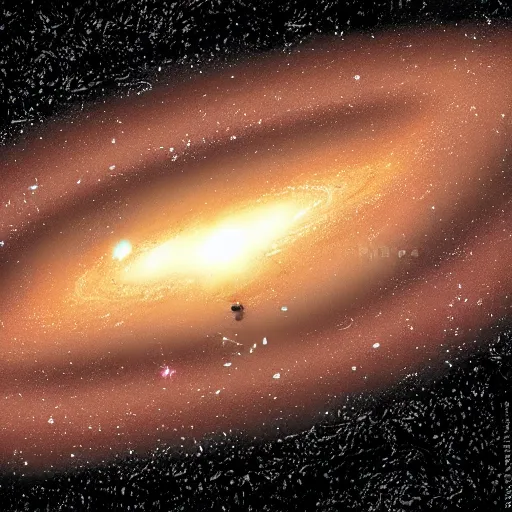 Prompt: An image of The Andromeda Galaxy. Comic Book Illustration.