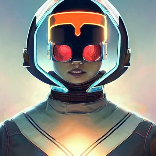 Image similar to symmetry! futuristic armed ali g astronaut, apex legends, illustration, art by artgerm and greg rutkowski and alphonse mucha