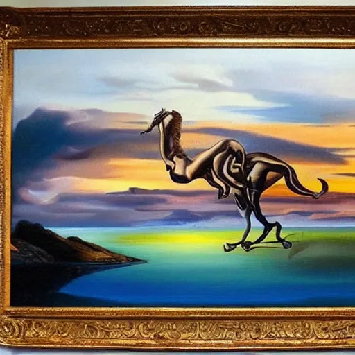 Prompt: different subjects painted by salvador dali!!!! different realm!, gigantic landscape!, cinematic, dark fantasy, acrylic palette, high detail, hyper realism!!, ray tracing, 4 k resolution, 8 k resolution!!, full hd, neon, realistic painting by salvador dali!!!!