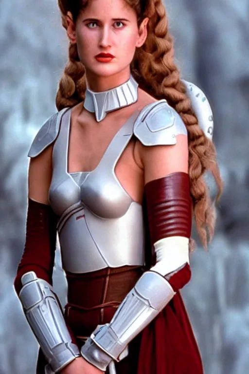 Image similar to young Laura Dern as padme amidala in attack of the clones