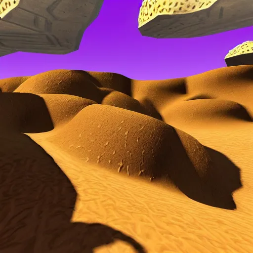 Image similar to ( ( ( ( ( ( ( ( spyro ) ) ) ) ) ) ) ) arid desert wasteland skybox texture out of bounds