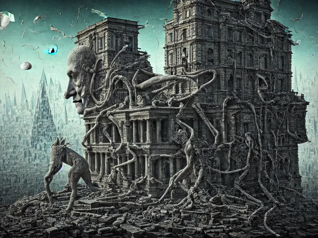 Prompt: highly detailed photo of history can't be erased, trending on deviantart, neo surrealism, sharp focus, 4 k, a lot of little details, octane, masterpiece, art by max ernst