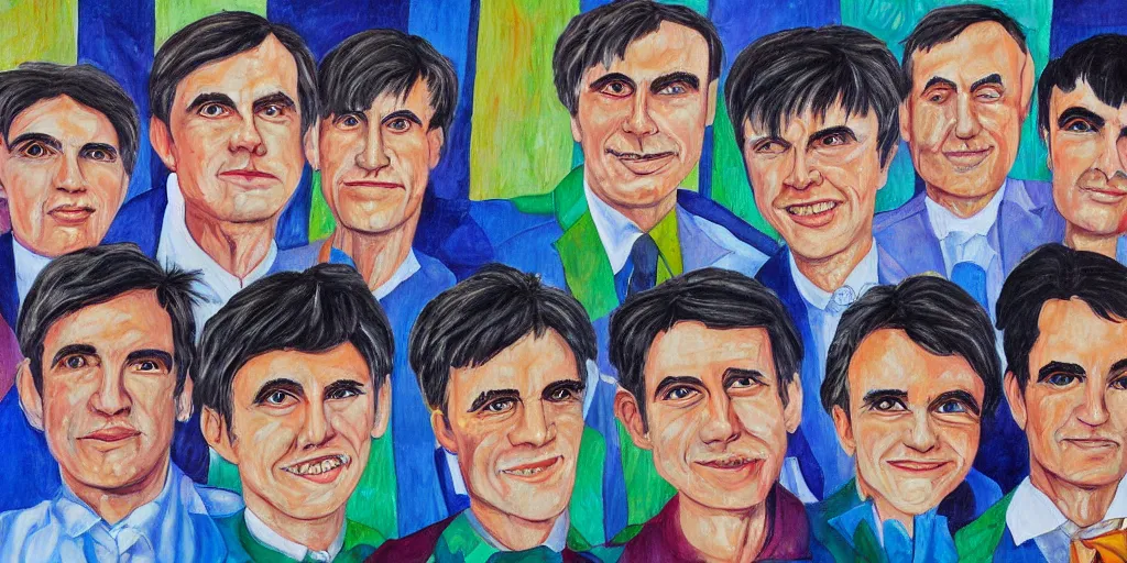 Prompt: detailed painting of talking heads