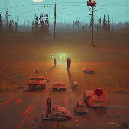 Prompt: alsckjn acsudnpq qcpjdnc cpqi iub pcqwudbc oi io cqo cwon qcon qcon, by simon stalenhag