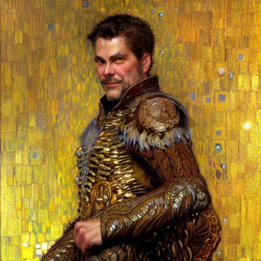 Image similar to a portrait a wolf in wizard clothes. detailed face highly detailed painting by gaston bussiere craig mullins jc leyendecker gustav klimt artgerm greg rutkowski
