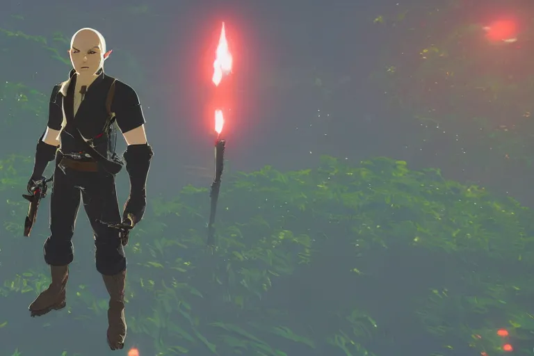 Image similar to agent 4 7 in botw, breath of the wild screenshot