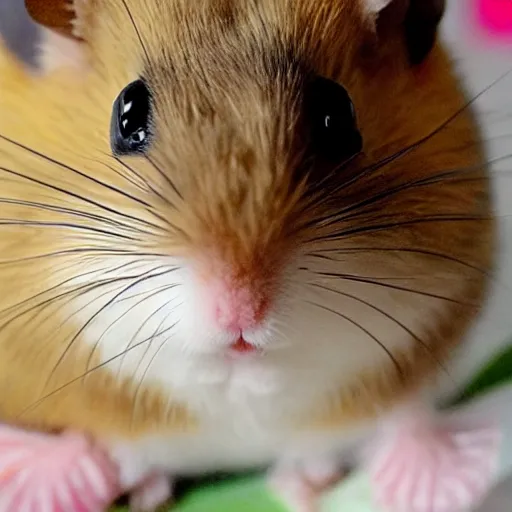 Prompt: cute hamster face