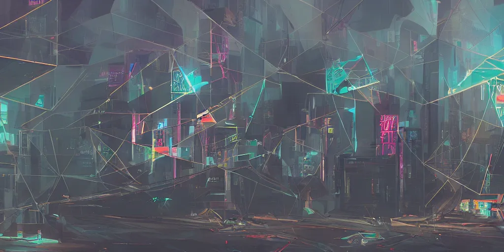 Image similar to equilateral cyberpunk