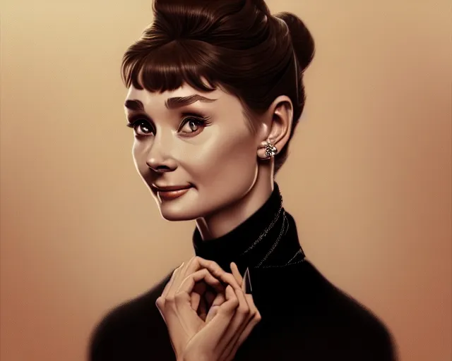 Prompt: photography of audrey hepburn, deep focus,, intricate, elegant, highly detailed, digital painting, artstation, concept art, matte, sharp focus, illustration, art by artgerm and greg rutkowski and alphonse mucha