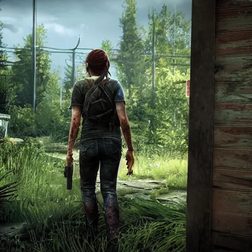 Image similar to screenshot from Angela in the last of us