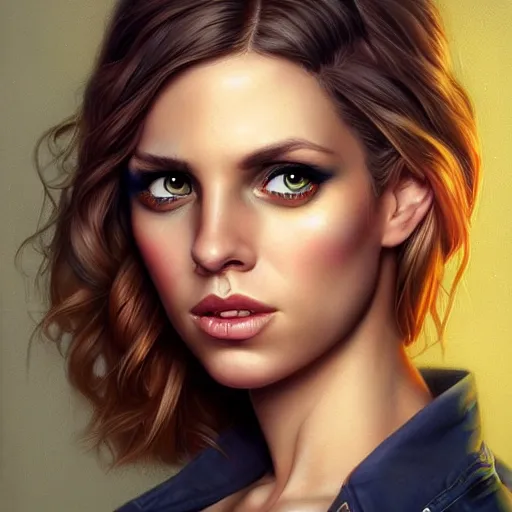 Image similar to lofi Laura Bailey portrait, Pixar style, by Tristan Eaton Stanley Artgerm and Tom Bagshaw.