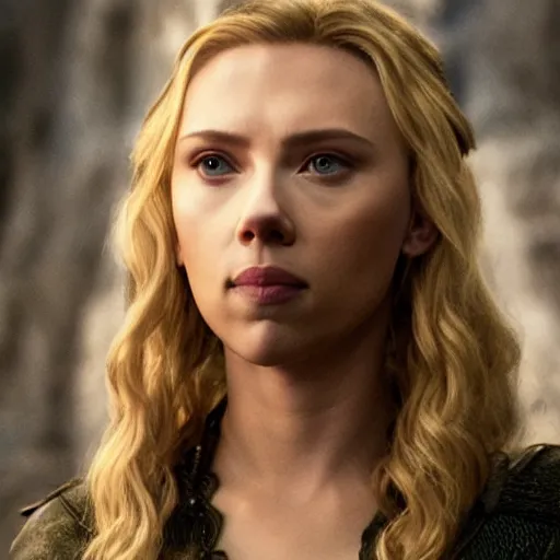 Image similar to scarlett johansson as galadriel