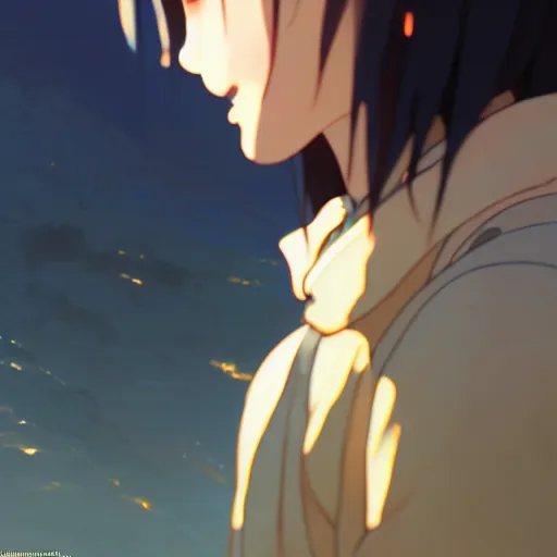 Prompt: a film still portrait of child hiker finding a city inside a cava, finely detailed features, closeup at the faces, sun, water, perfect art, gapmoe yandere grimdark, trending on pixiv fanbox, painted by greg rutkowski makoto shinkai takashi takeuchi studio ghibli, gaston bussiere