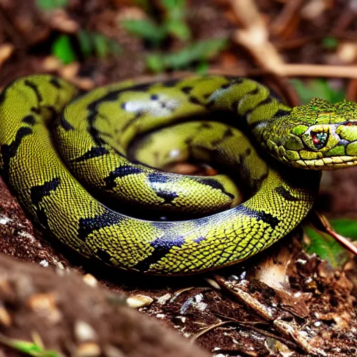 Image similar to Bush Viper snake, wildlife photography