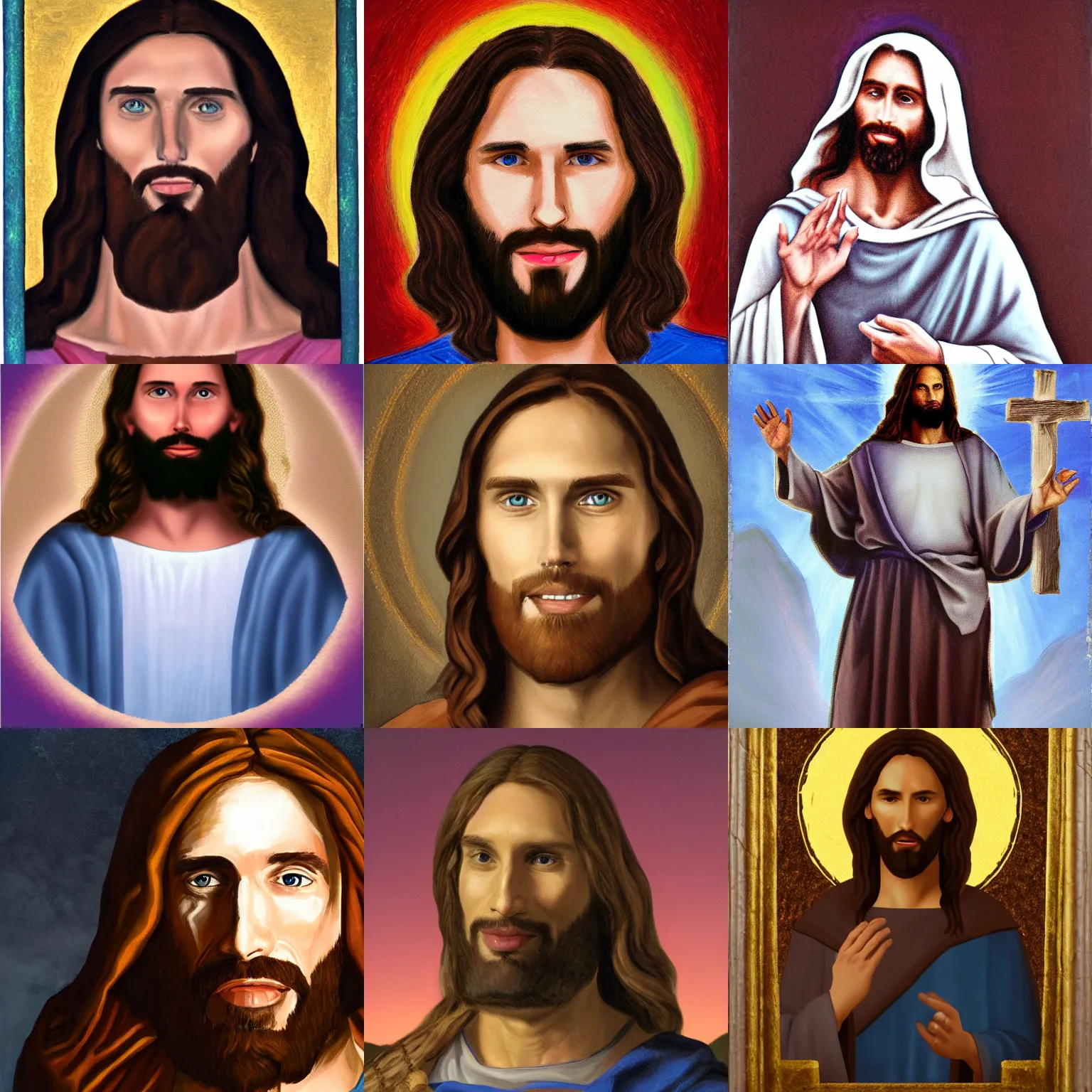 Prompt: portrait of jerma985 as jesus christ