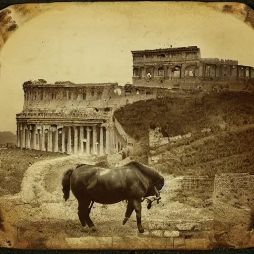 Image similar to Ancient Rome, Roman farmer, 200 AD photography, tintype photography, 216 AD, rural Roman empire