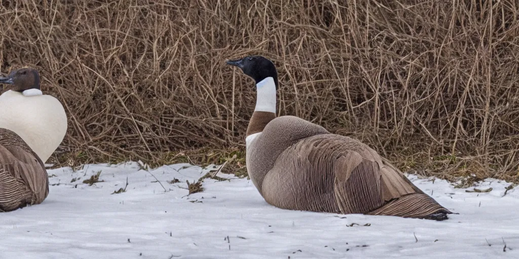 Prompt: canadian goose