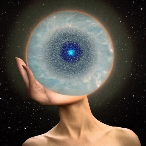 Prompt: Myself and everything & everyone is GOD or infinite intelligent imagination surrealism