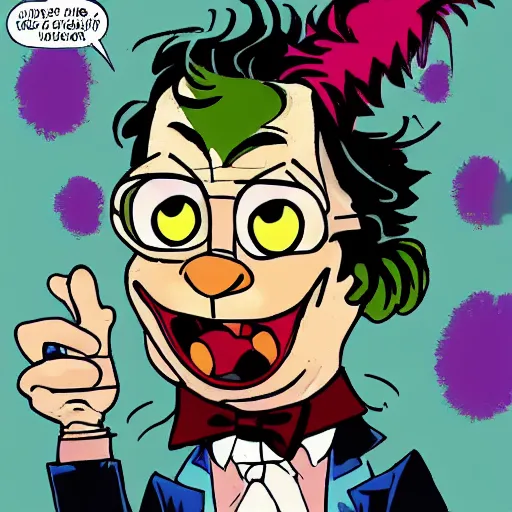 Image similar to Garfield as the Joker