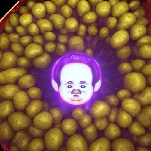 Image similar to Dr. Potato strange opens a portal to the potato dimension