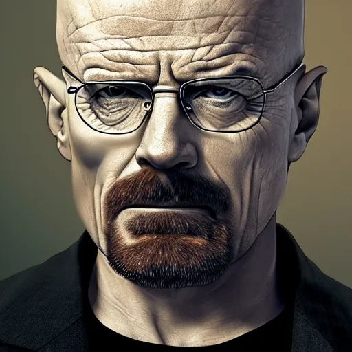 Image similar to walter white as cyborg