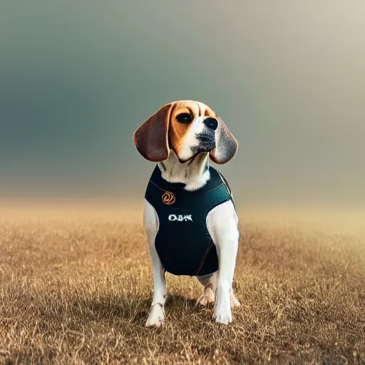 Prompt: portrait photo of a beagle. intricate artwork. halo. octane render, cinematic, hyper realism, octane render, 8k, bokeh, dark, mist, 35mm camera lens illuminating fog, depth of field, vibrant colors. scheme.