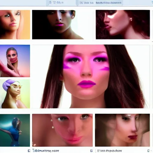 Image similar to adobe after effects as a beautiful woman