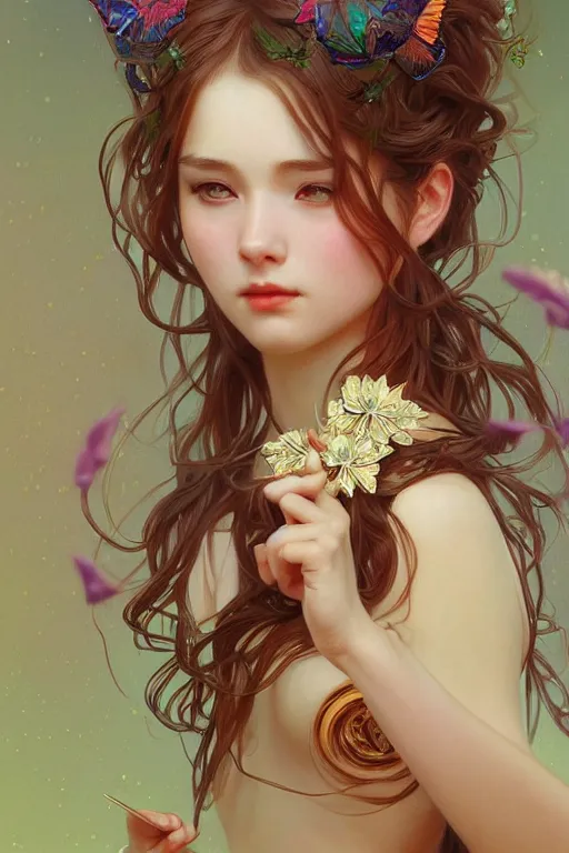 Image similar to hundreds of beetles lined up as a beautiful girl, highly detailed, digital painting, artstation, sharp focus, illustration, art by tan zi and ayanamikodon and alphonse mucha and wlop