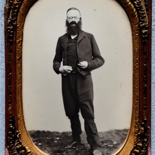 Prompt: walter white, 1 9 th century photography