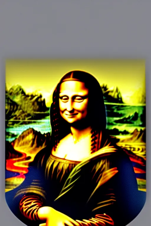 Image similar to collectable action figure mona lisa collectable toy action figure