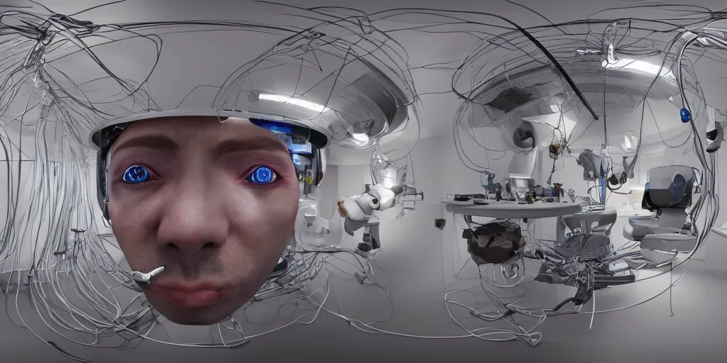 360 degree equirectangular photo of a face transplant | Stable Diffusion