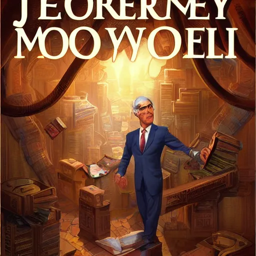 Image similar to jerome powell, money by isaac asimov and marc simonetti