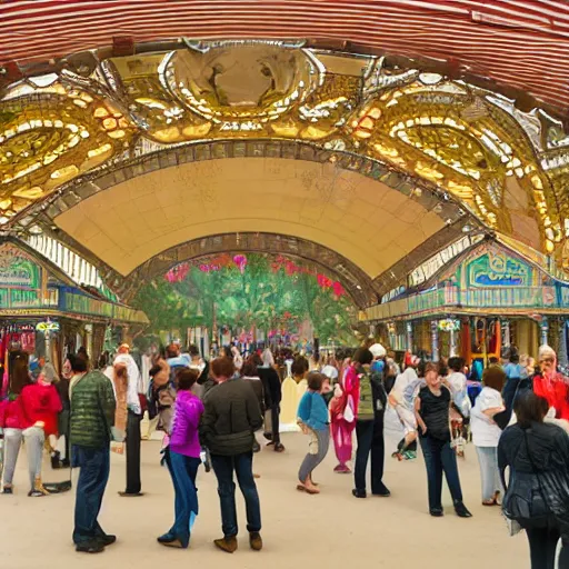 Prompt: dslr color sharp professional photo inside the 1 8 6 4 chicago worlds fair, ultradetailed, photorealistic