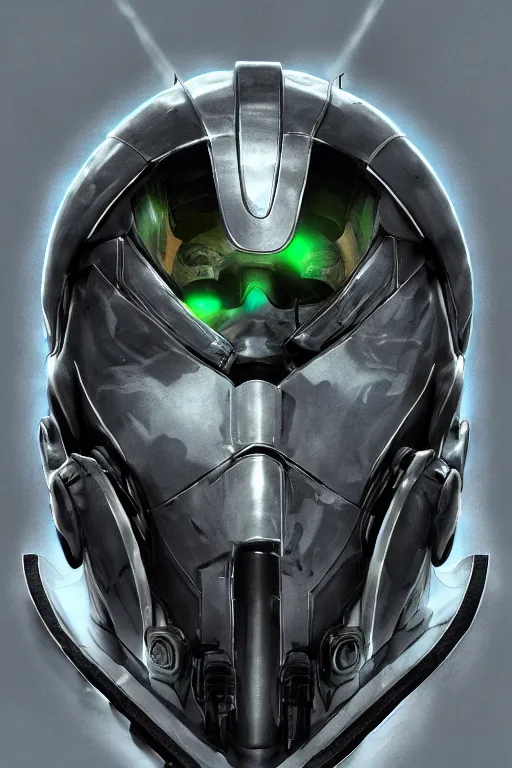 Image similar to cyber cyborg ninja mask helmet metal gear solid artic suit swat commando, global illumination ray tracing hdr fanart arstation by sung choi and eric pfeiffer and gabriel garza and casper konefal, a spectacular view cinematic rays of sunlight comic book illustration, by john kirby