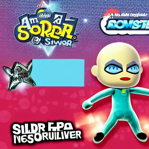 Image similar to silver surfer from Animal Crossing